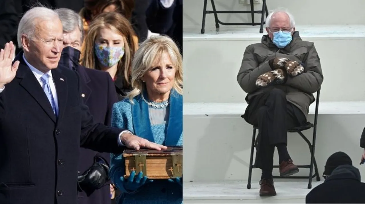  Joe Biden's bible to Bernie Sanders - the memes at the inauguration day Photograph:(X) 