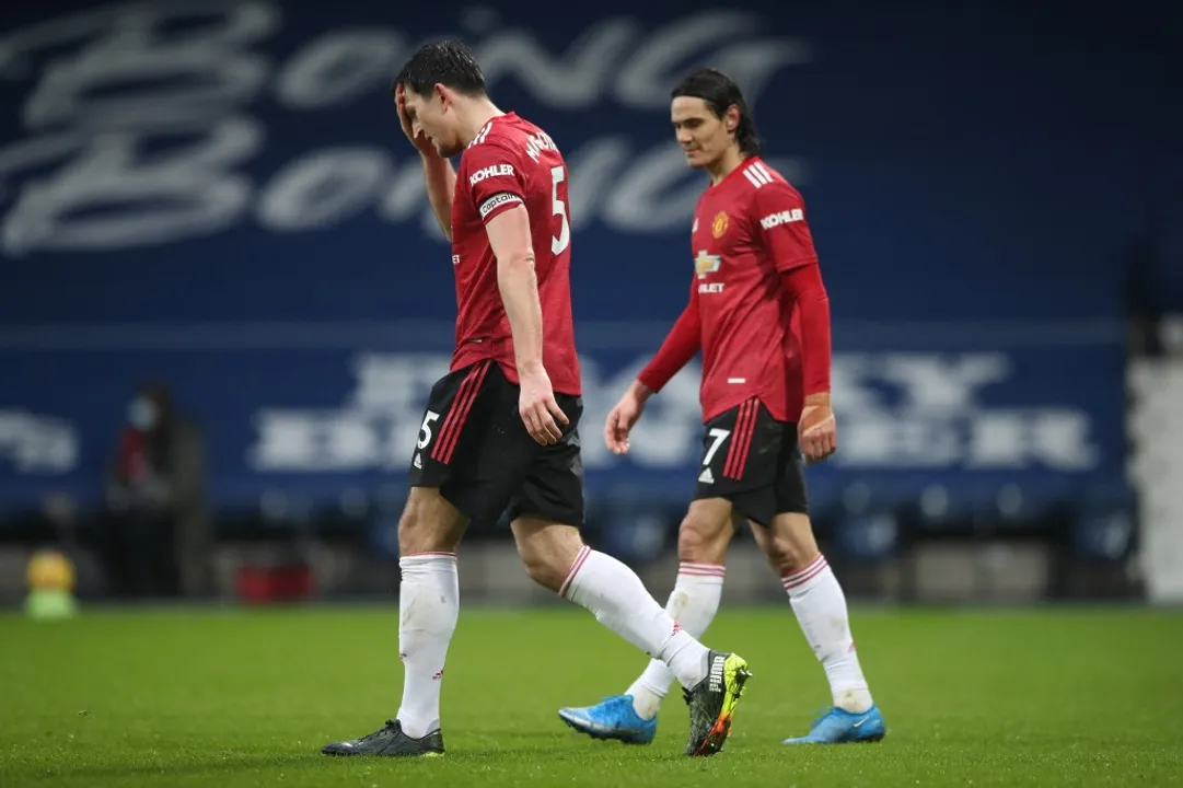  Man Utd falter at West Brom, Aubameyang treble sinks Leeds Photograph:(AFP) 