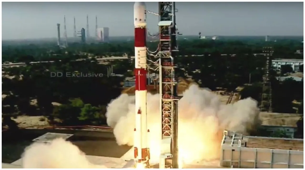  PSLV ISRO Photograph:(X) 