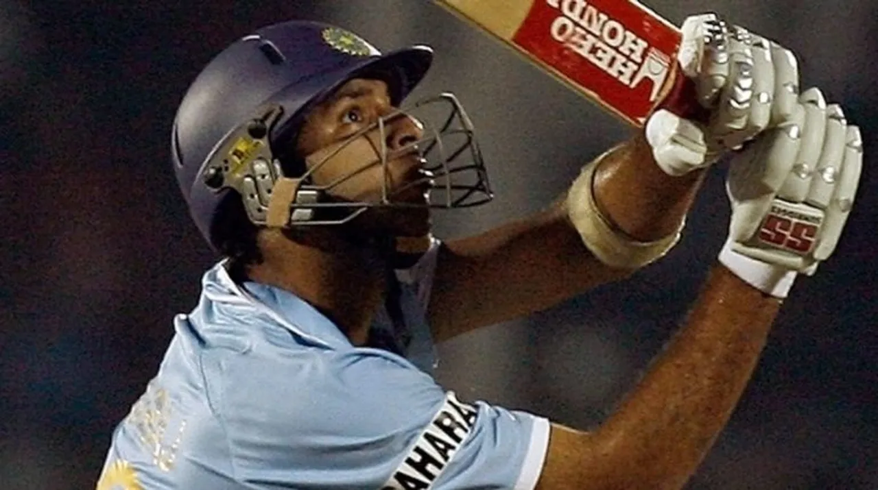  Yuvraj Singh Photograph:(AFP) 