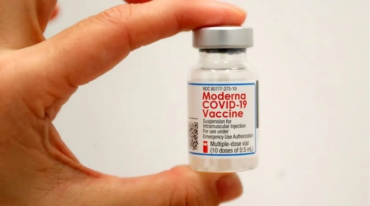  A file photo of a ModernaÂ COVID-19 Vaccine. Photograph:(Reuters) 