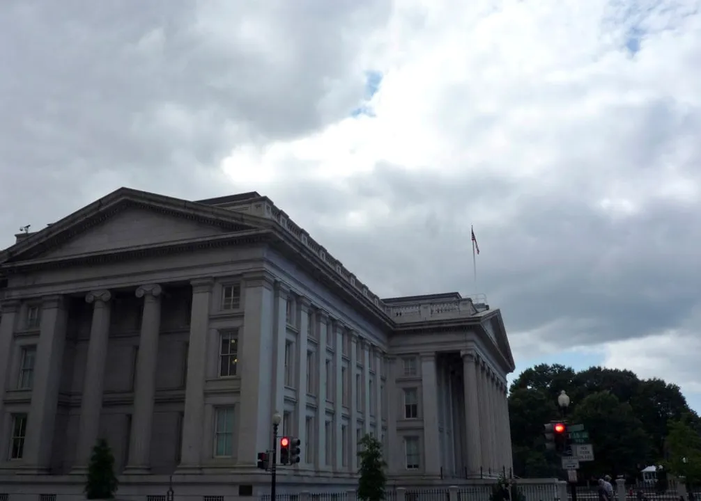  US Treasury building in Washington Photograph:(Reuters) 