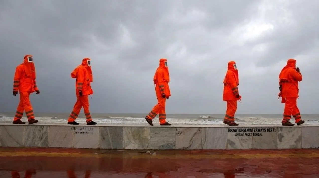  Cyclone Yaas Photograph:(Reuters) 