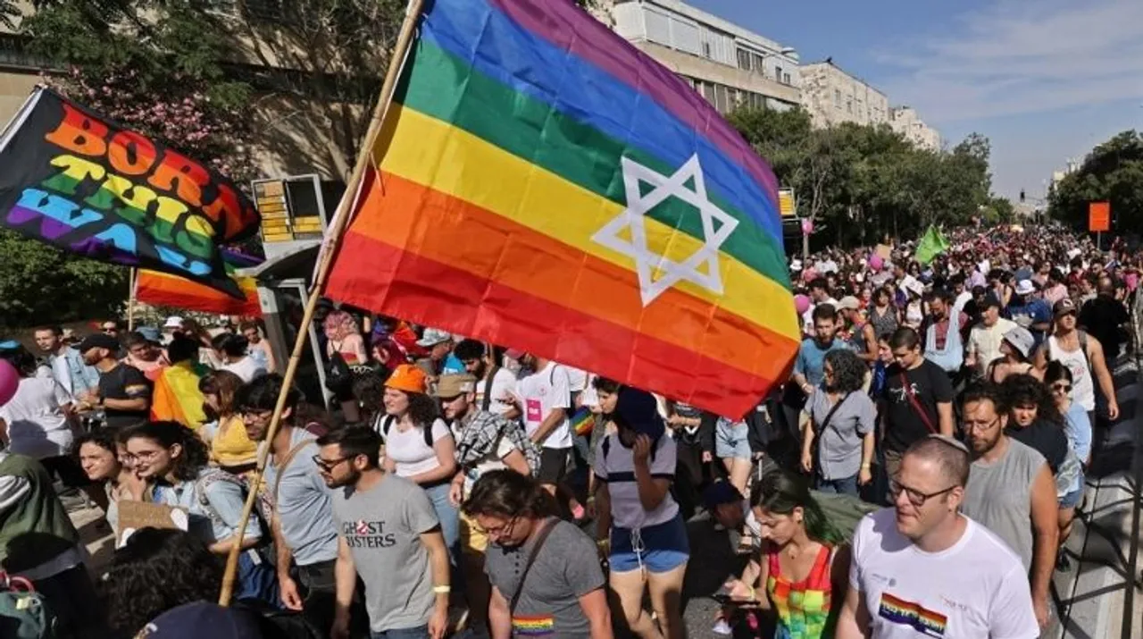  Â Jerusalem LGBTQ pride march Photograph:(AFP) 