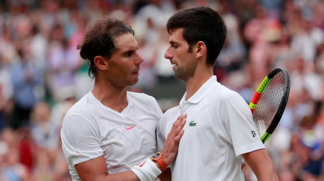  Novak Djokovic and Rafa Nadal Photograph:(Reuters) 