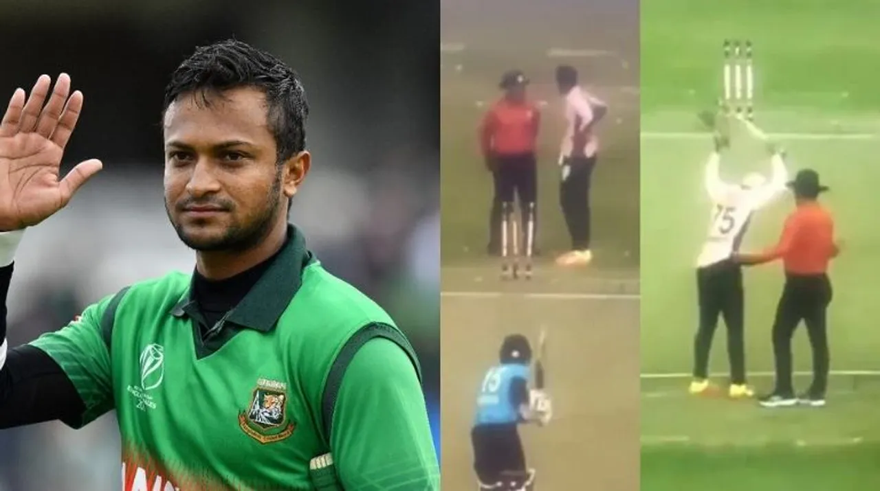  From kicking stumps to uprooting them! Shakib Al Hasan loses his cool during match- WATCH Photograph:(X) 