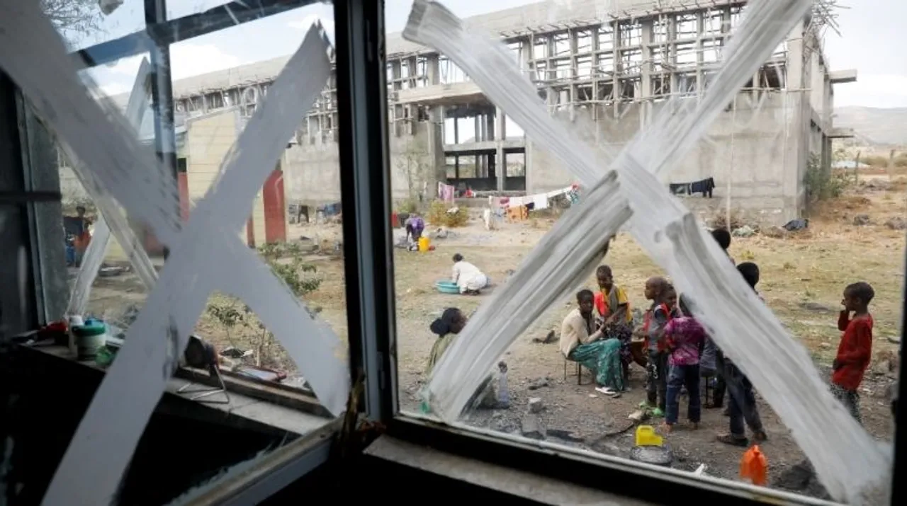  Displaced people are seen at the Shire campus of Aksum University, which was turned into a temporary shelter for people displaced by conflict, in the town of Shire, Tigray region, Ethiopia, March 15, 2021.(File Photo) Photograph:(Reuters) 
