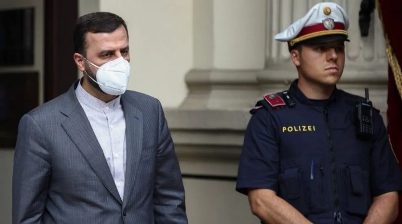  Iran's ambassador to the International Atomic Energy Agency (IAEA) Kazem Gharibabadi (file photo) Photograph:(Reuters) 