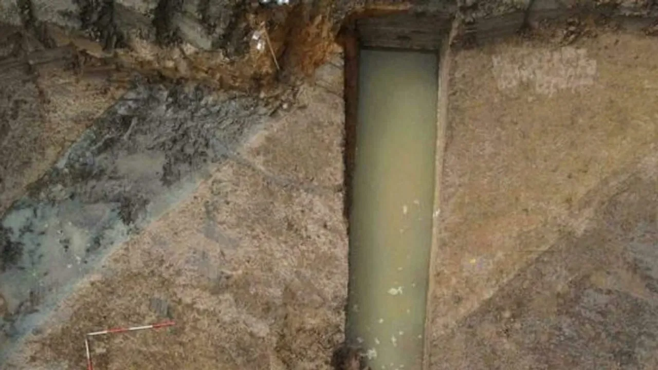  Roman-era canal Photograph:(AFP) 