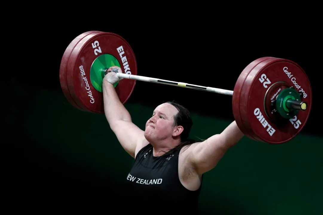  New Zealand weightlifter Laurel Hubbard and USA's Chelsea Wolfe, hold in the BMX Freestyler group, were the first trans women to represent their nations at the Olympic Games. Photograph:(AFP) 