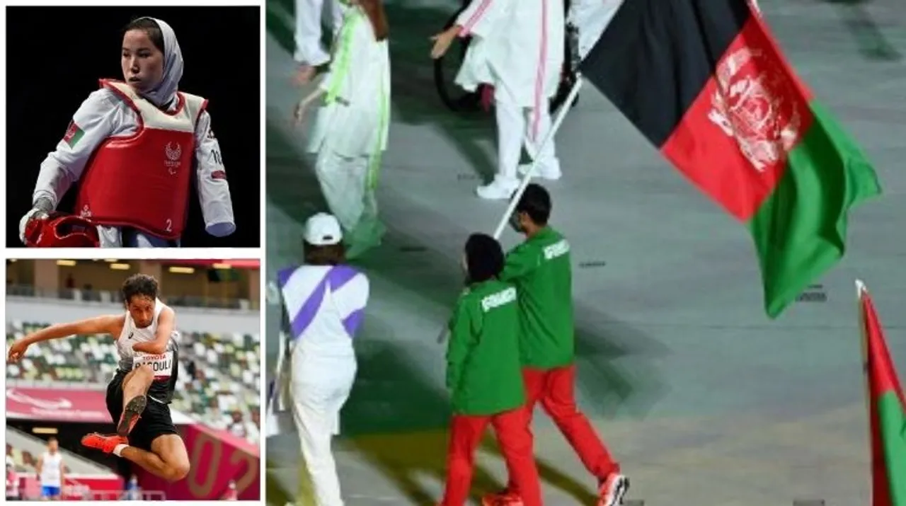  Afghanistan athletes Photograph:(AFP) 