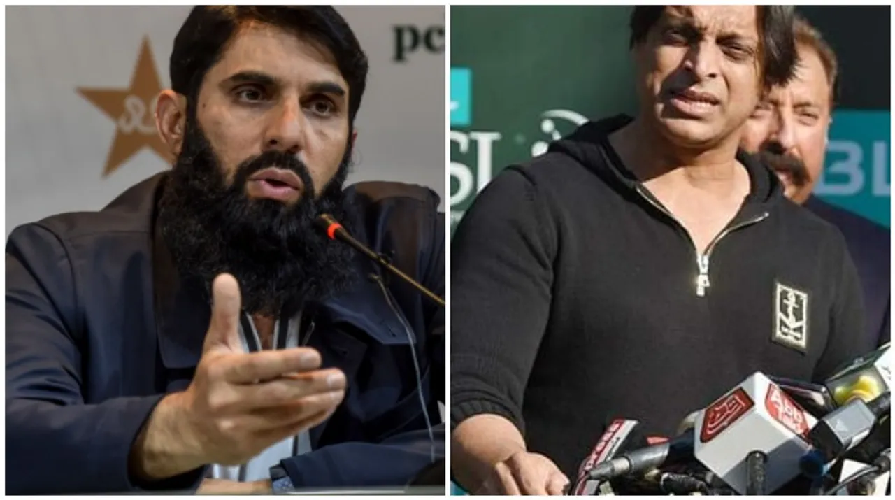  Shoaib Akhtar slams Misbah-ul-Haq, Waqar Younis Photograph:(AFP) 