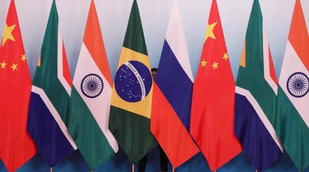  BRICS flag Photograph:(Reuters) 