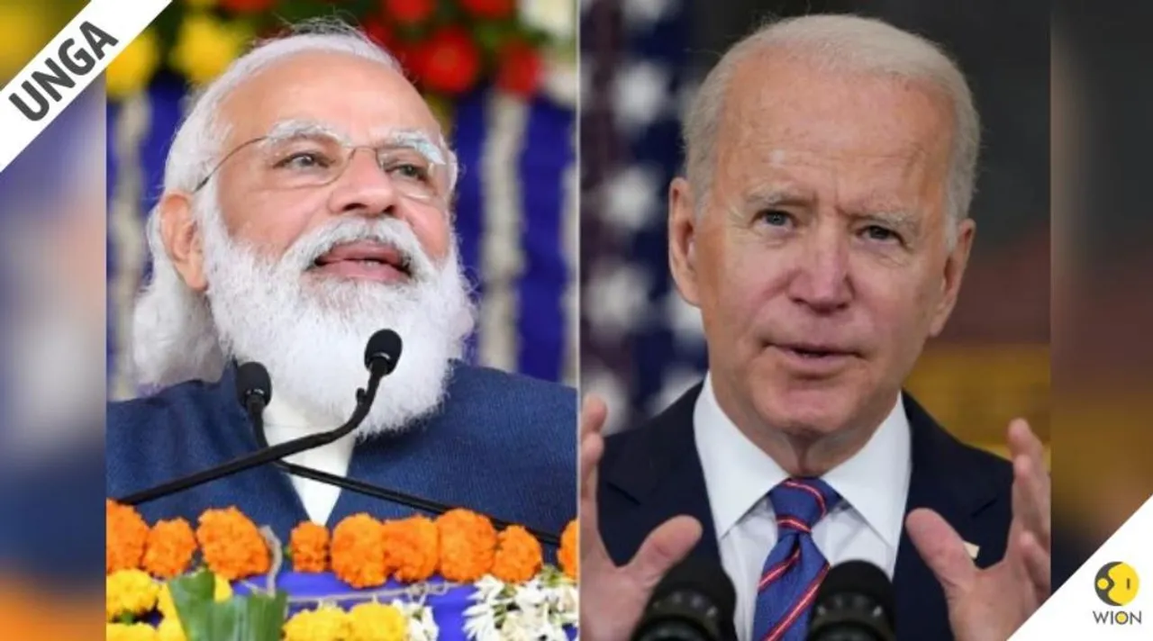 India's Prime Minister Modi | US President Joe Biden  Photograph:(AFP) 