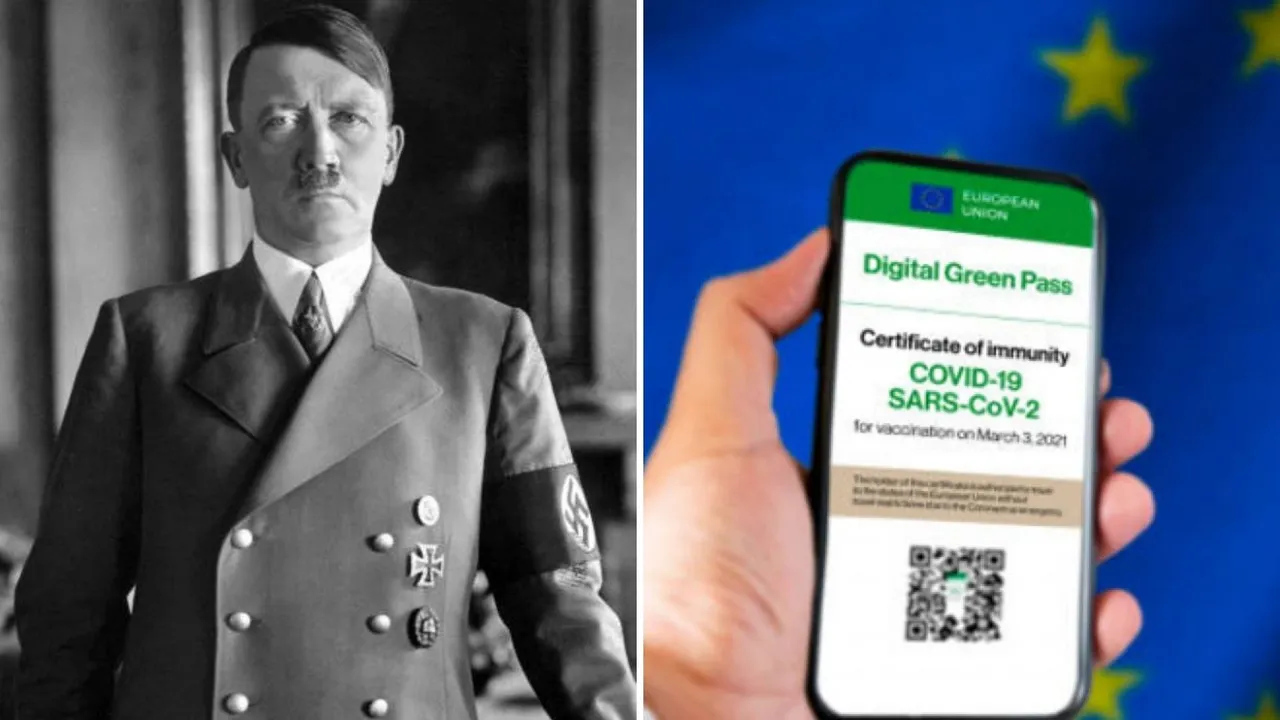  (image for representation) Adolf Hitler gets a Covid vaccine certificate Photograph:(WION Web Team) 
