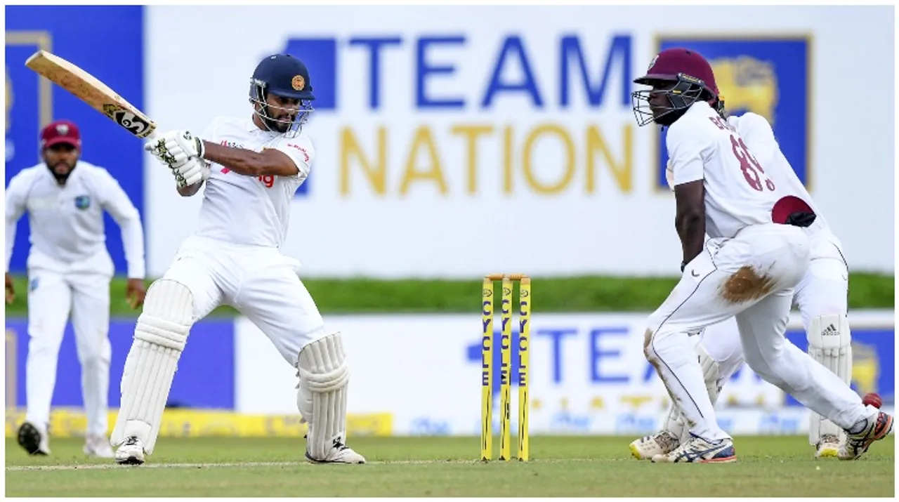  SL vs WI, 2nd Test: Karunaratne-led hosts on top on Day 1 Photograph:(AFP) 