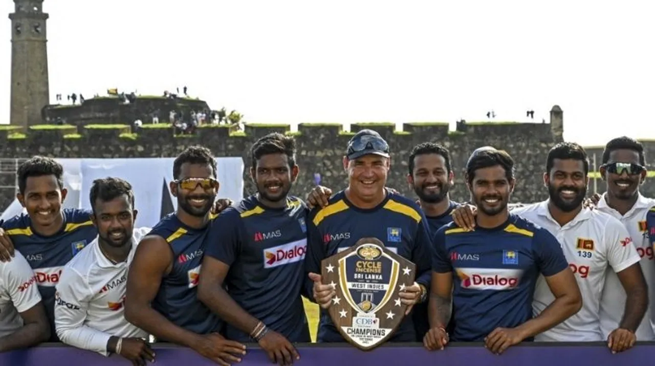  Sri Lanka vs West Indies Photograph:(AFP) 