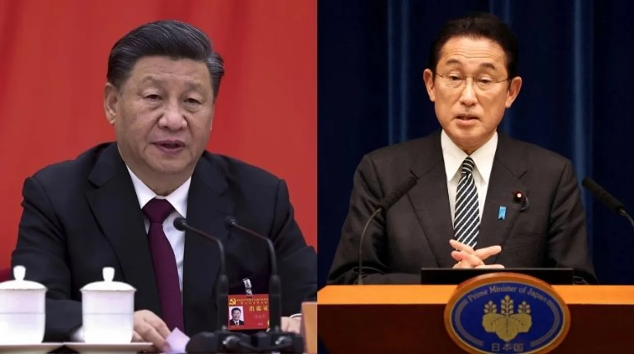  In this file photo, Chinese President Xi Jinping and Japanese Prime Minister Fumio Kishida can be seen Photograph:(Reuters) 