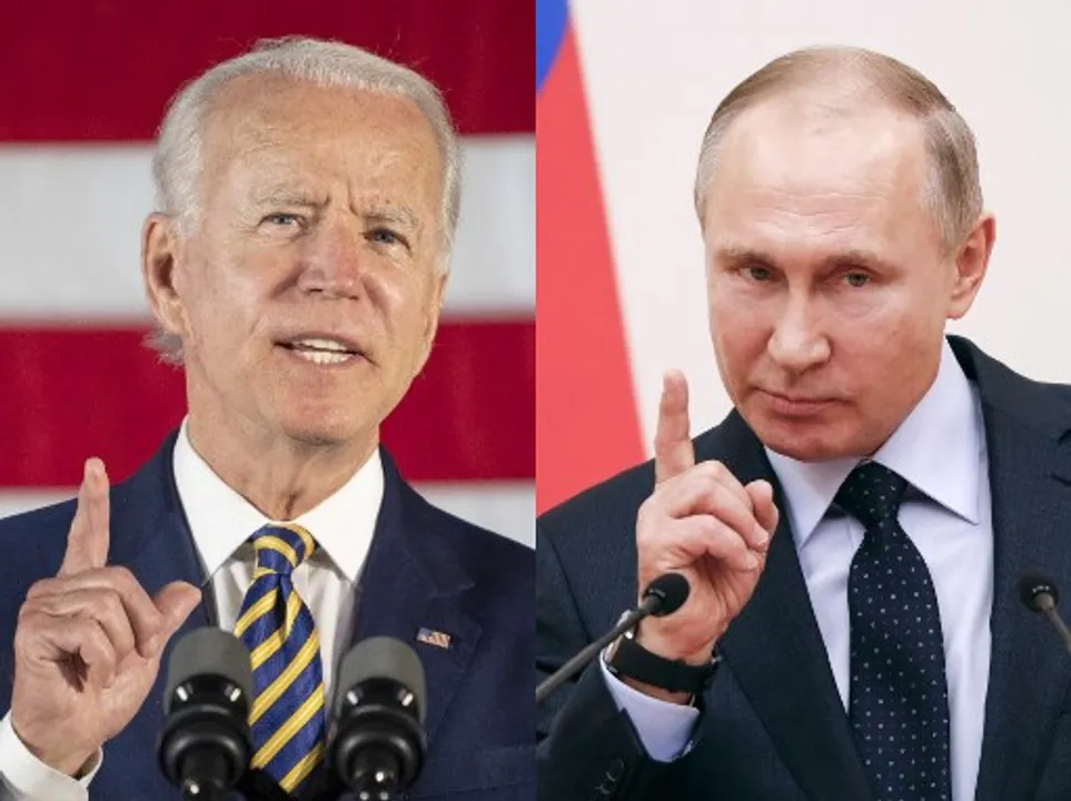  Biden talks tough Photograph:(AFP) 