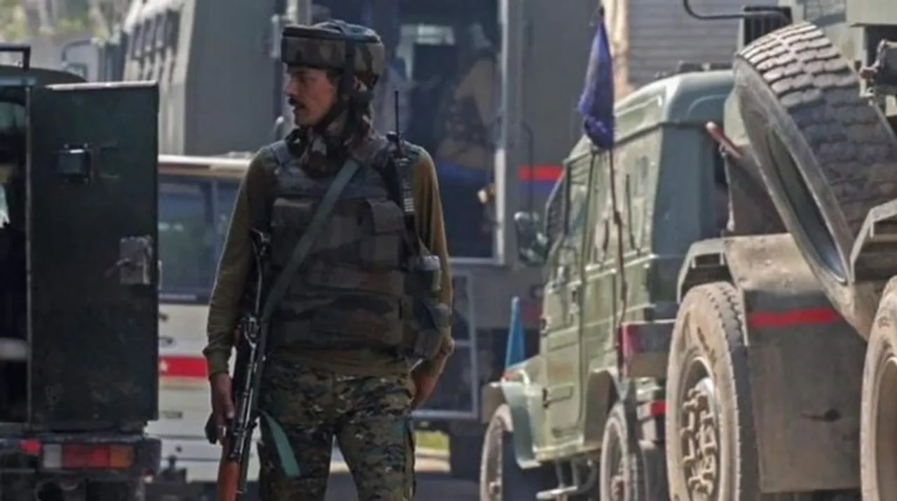  Security forces launched a cordon and search operation after receiving specific intelligence about the presence of terrorists in Zainpora area of Shopian,they said. Photograph:(X) 