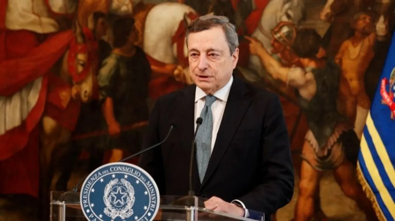  Italian Prime Minister Mario Draghi Photograph:(Reuters) 