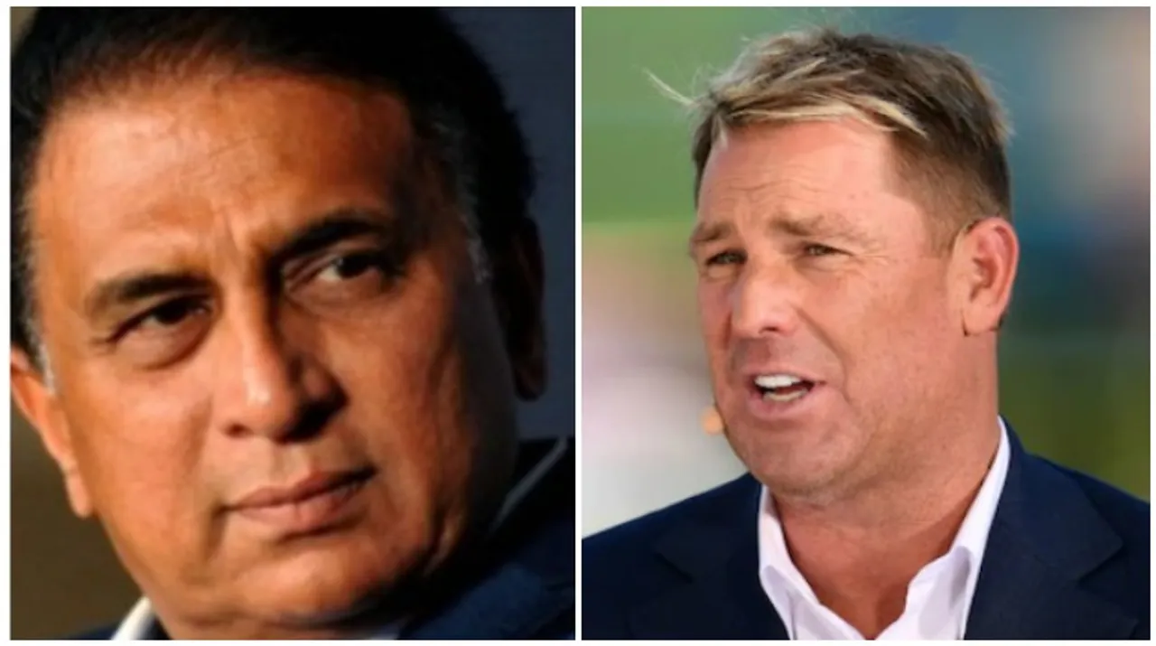  Sunil Gavaskar regrets making controversial remarks on Shane Warne Photograph:(Agencies) 