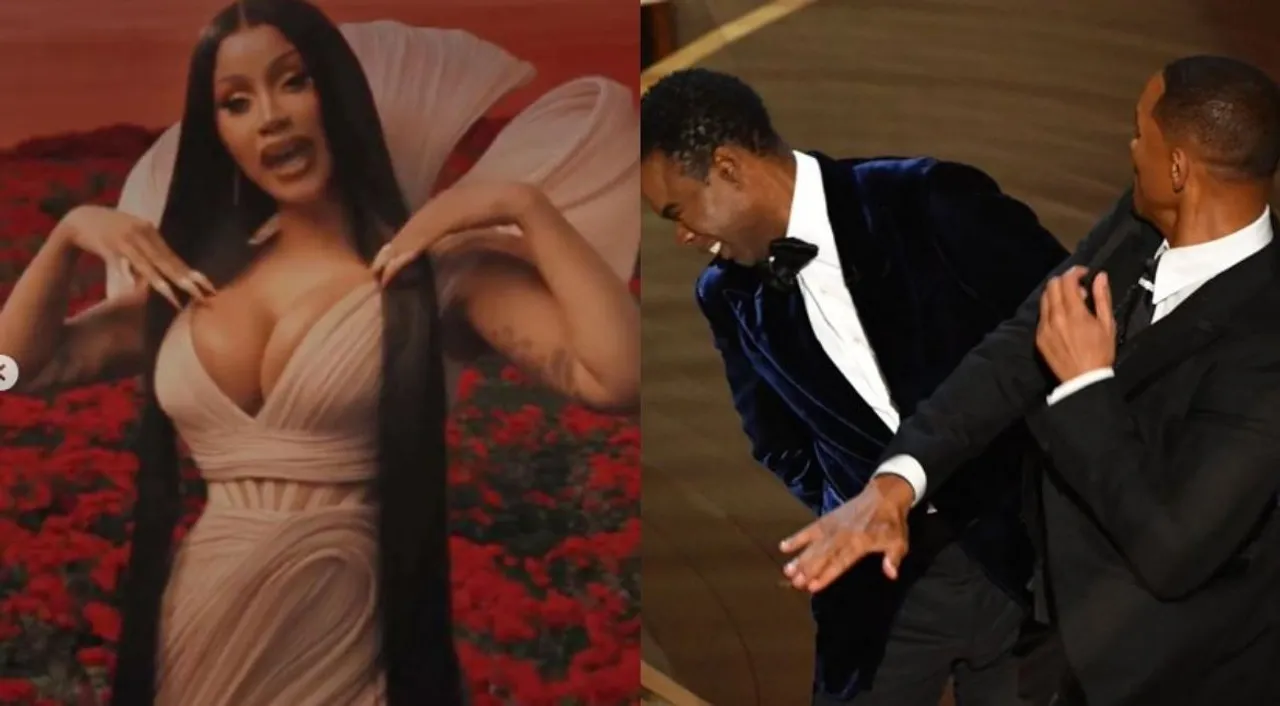  Cardi B and Will Smith and Chris Rock Photograph:(X) 