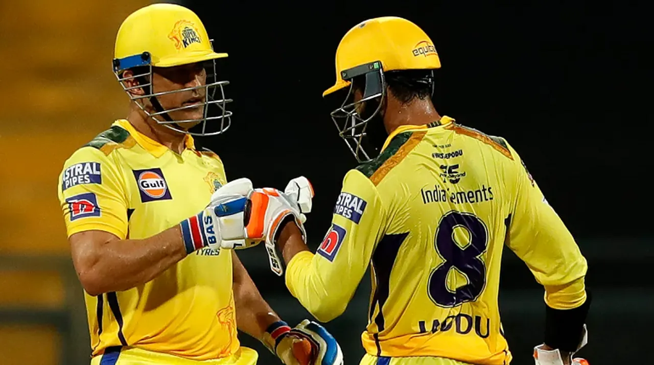  MS Dhoni and Ravindra Jadeja | Photo - IPL | Photograph:(Others) 