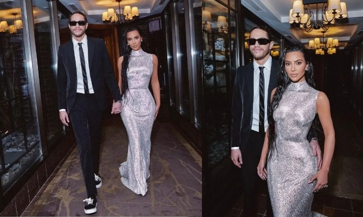  Kim Kardashian and Pete Davidson  Photograph:(X) 