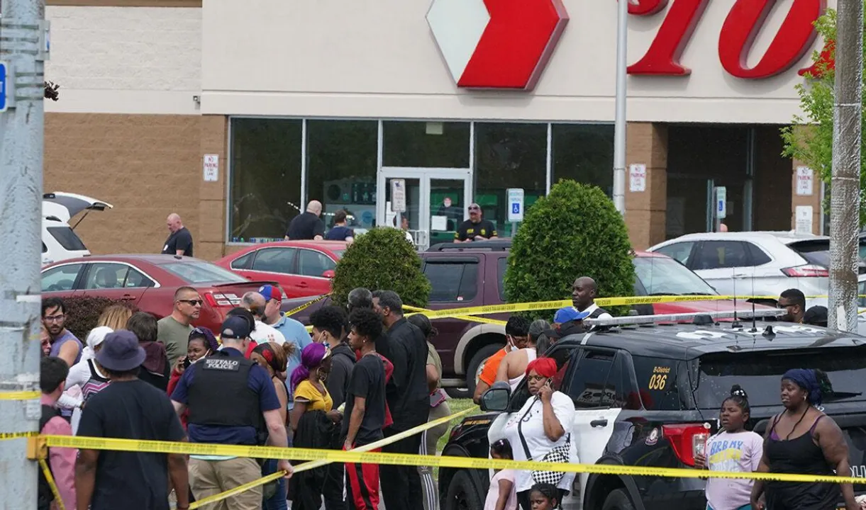  Tops supermarket in Buffalo Photograph:(AFP) 