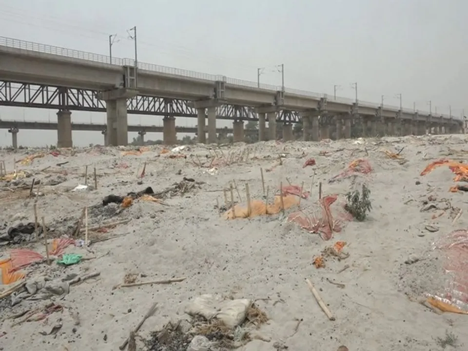  ghat in Prayagraj Photograph:(ANI) 