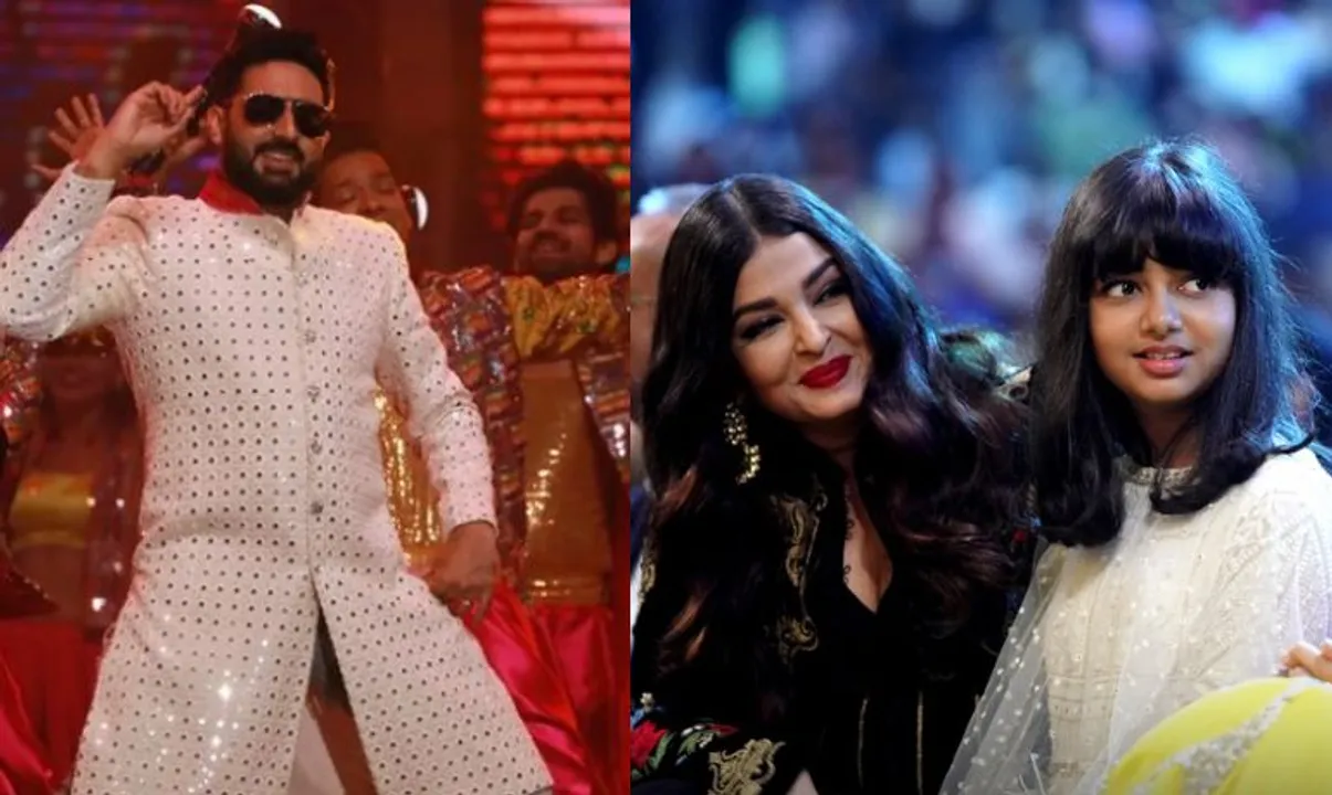  Abhishek, Aishwarya and Aradhya at IIFA 2022 Photograph:(X) 