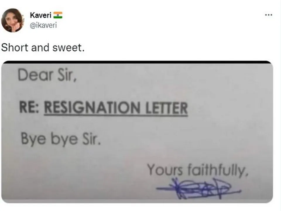  Three-word resignation Photograph:(ANI) 
