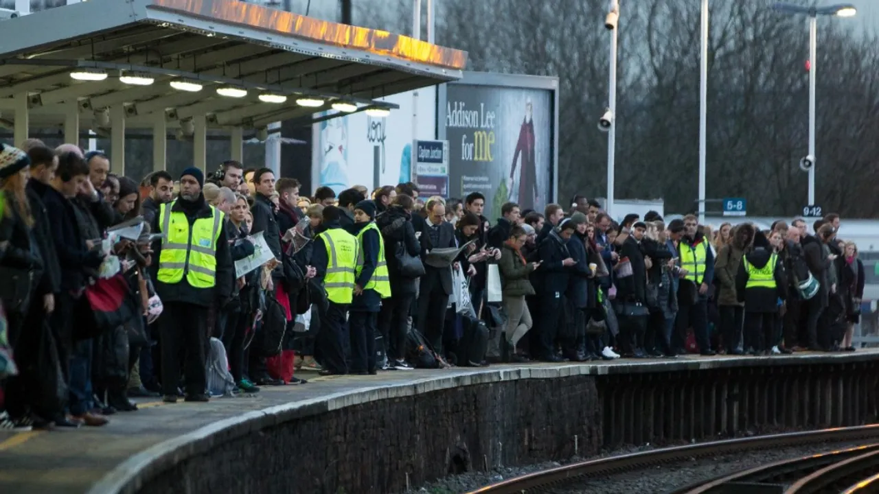  UK train strike Photograph:(AFP) 