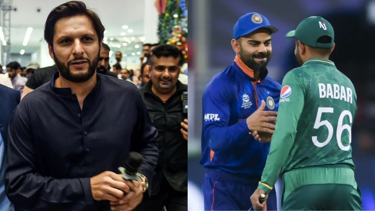  Shahid Afridi feels Virat Kohli should have responded to Babar Azam's tweet. Photograph:(AFP) 