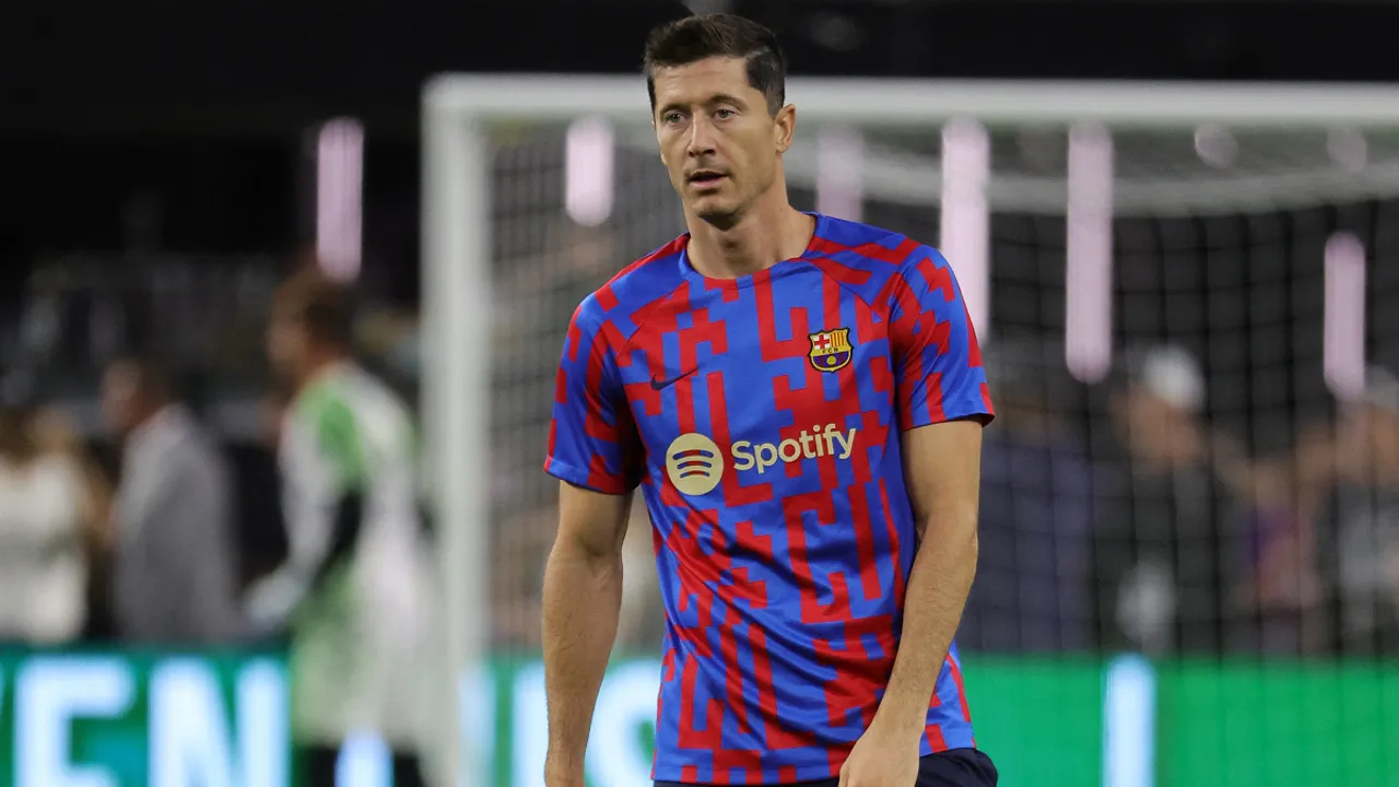  Robert Lewandowski has slammed Bayern Munich for spreading 'lies' about his transfer. Photograph:(AFP) 