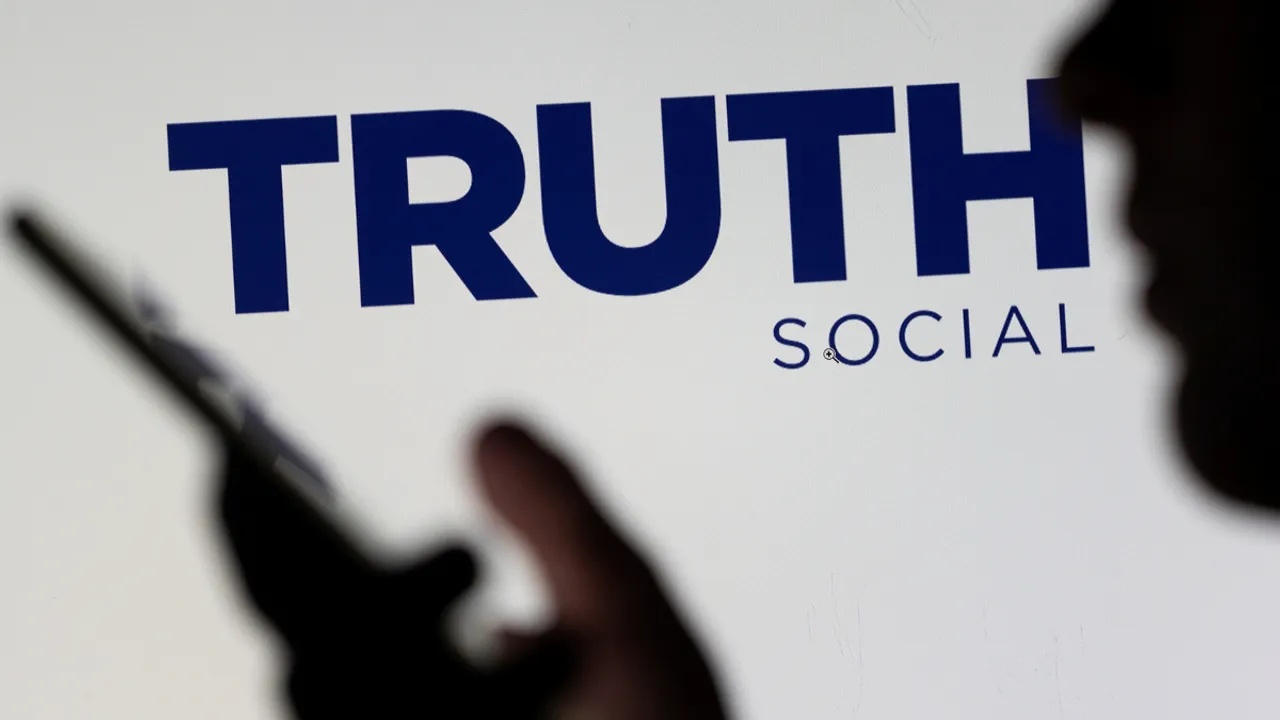  The Truth social network logo Photograph:(Reuters) 