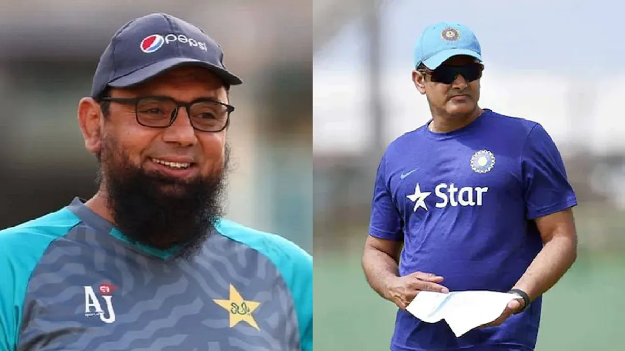  Saqlain Mushtaq recalled Anil Kumble's great gesture for him. Photograph:(AFP) 