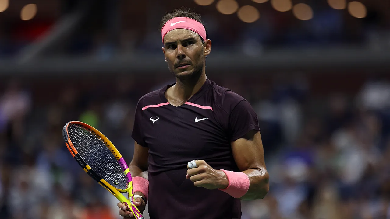  Rafael Nadal defeated Fabio Fognini to reach the third round at US Open 2022. Photograph:(AFP) 