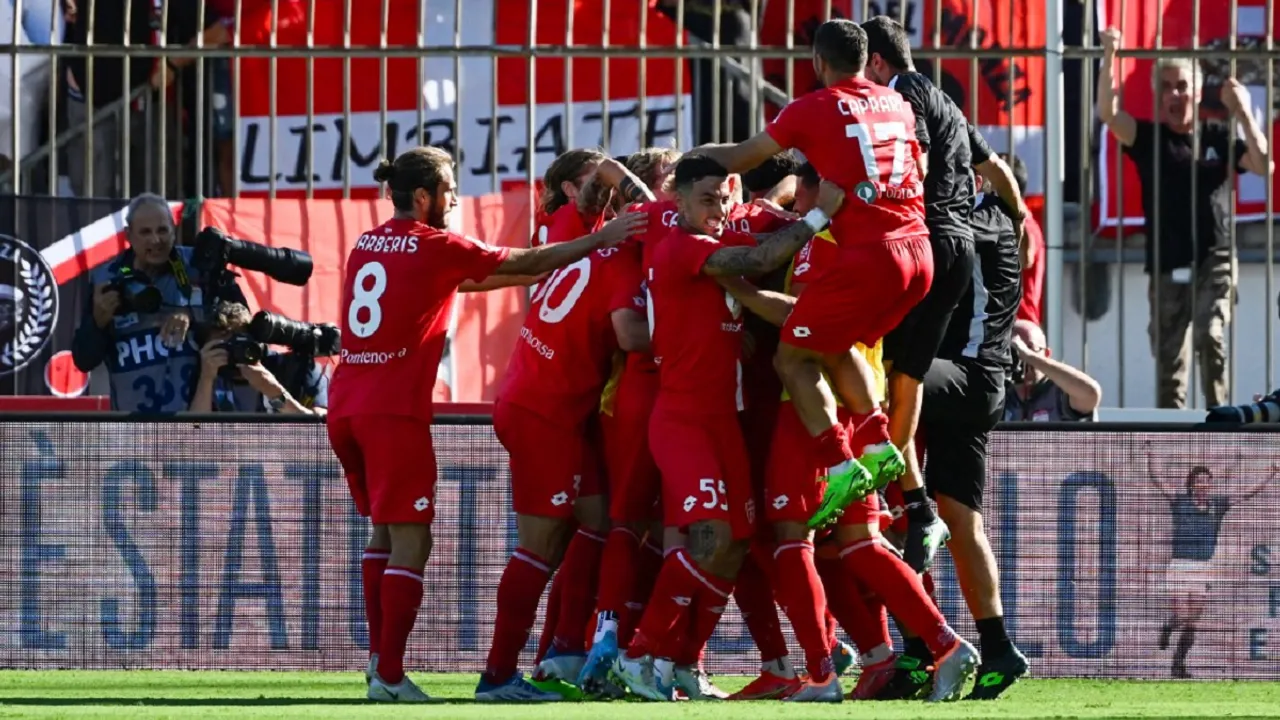  Monza pulled off a shock 1-0 win against Juventus in Serie A. Photograph:(AFP) 