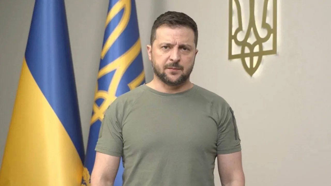  Ukraine's President Volodymyr Zelensky Photograph:(AFP) 