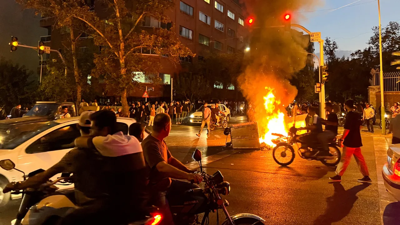  Protest in Iran over the death of Mahsa Amini Photograph:(Reuters) 