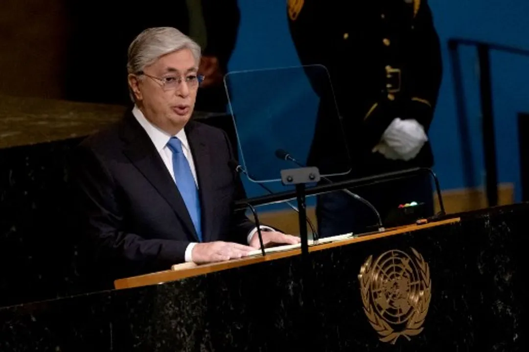  Kazakhstan President Kassym-Jomart Tokayev  Photograph:(AFP) 