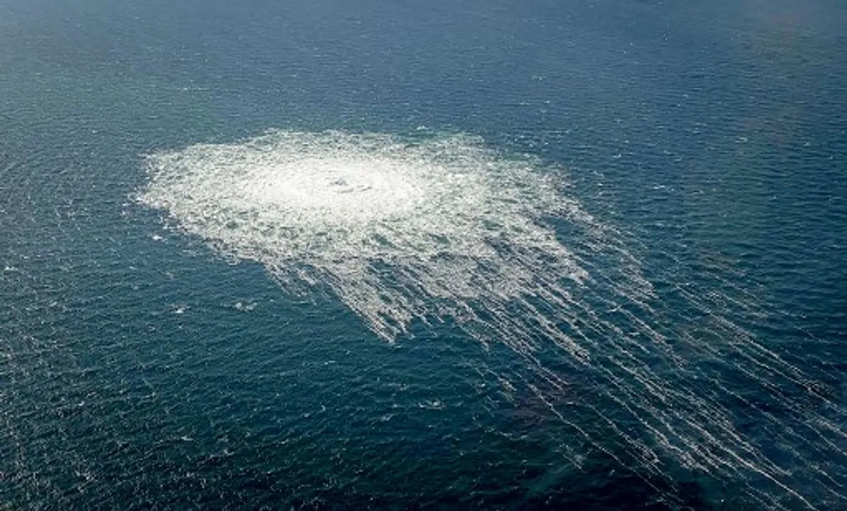  Nord Stream leaks Photograph:(AFP) 
