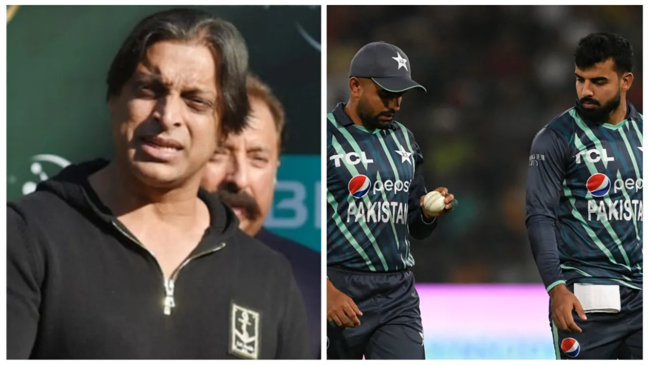  Shoaib Akhtar 'scared' of Babar Azam & Co.'s T20 WC chances Photograph:(AFP) 