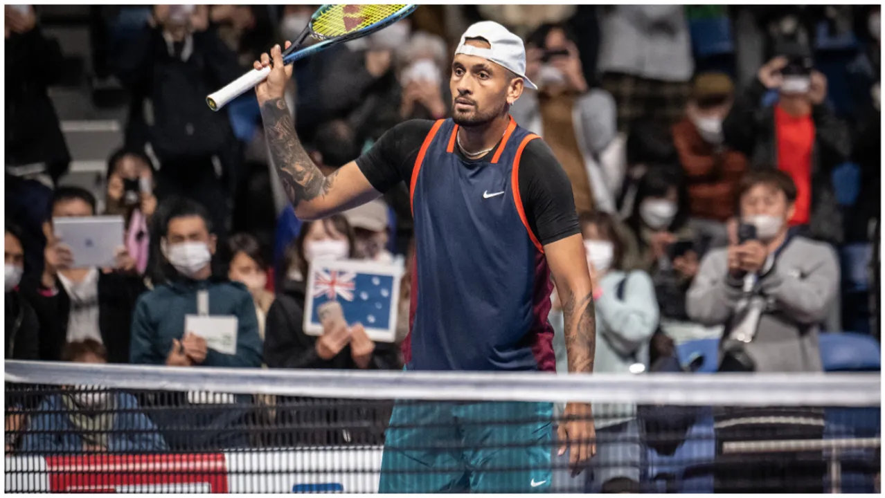  Nick Kyrgios enters Japan Open quarter-finals Photograph:(AFP) 