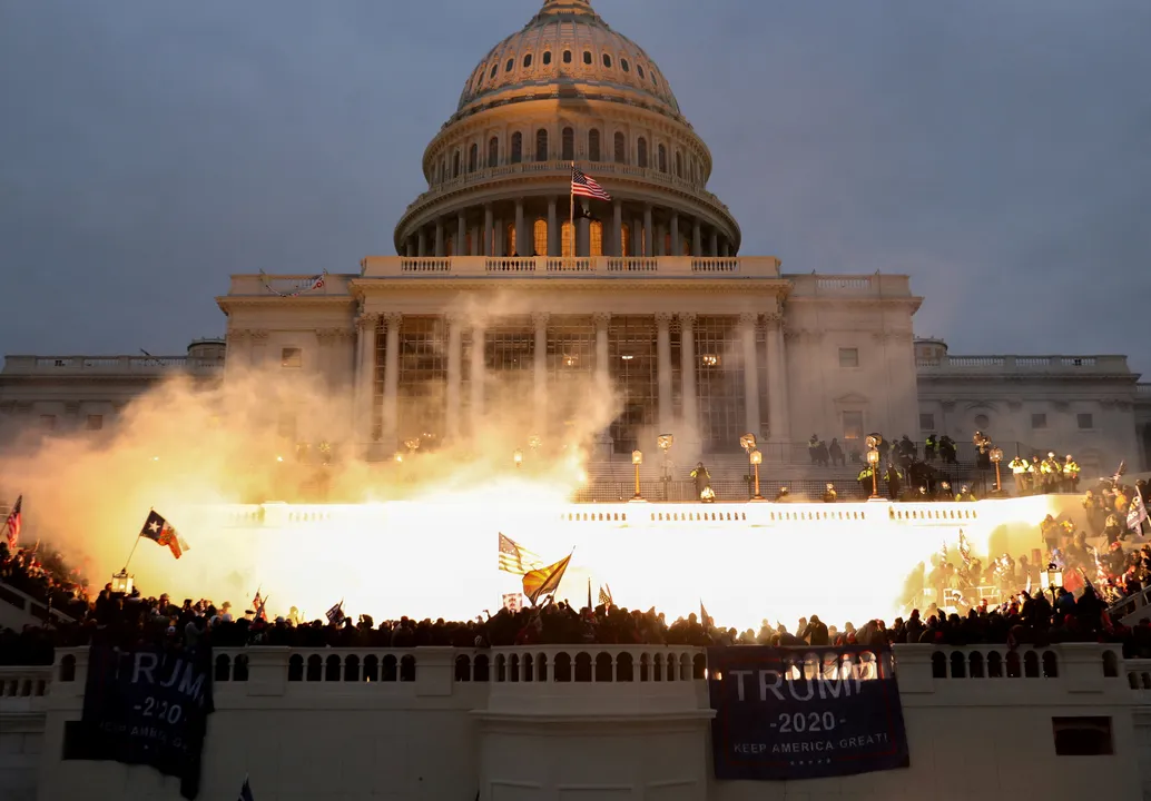 US Capitol attack Photograph:(Reuters) 