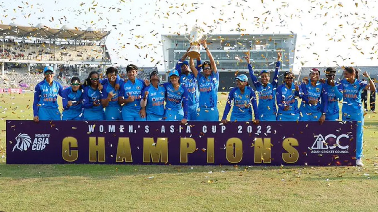  India defeated Sri Lanka in final to win Asia Cup 2022 title.  Photograph:(X) 