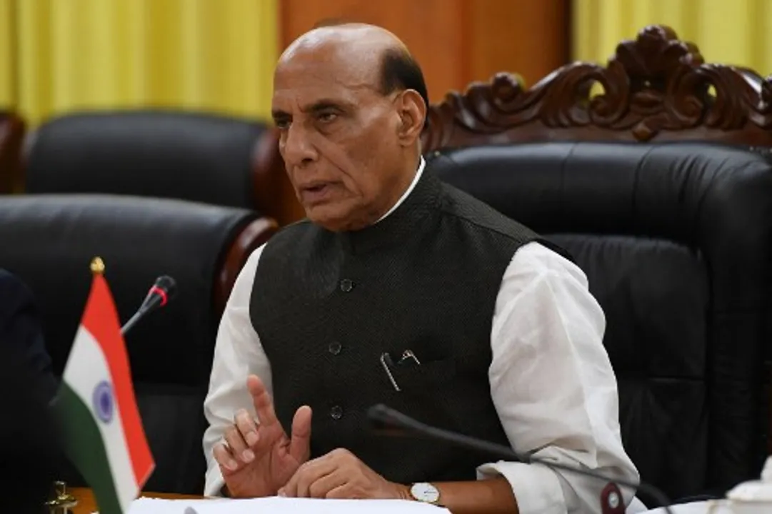  Rajnath Singh Photograph:(AFP) 