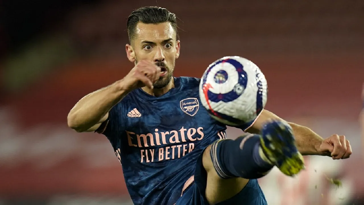 Arsenal's Pablo Mari was stabbed at an Italian supermarket. Photograph:(AFP) 
